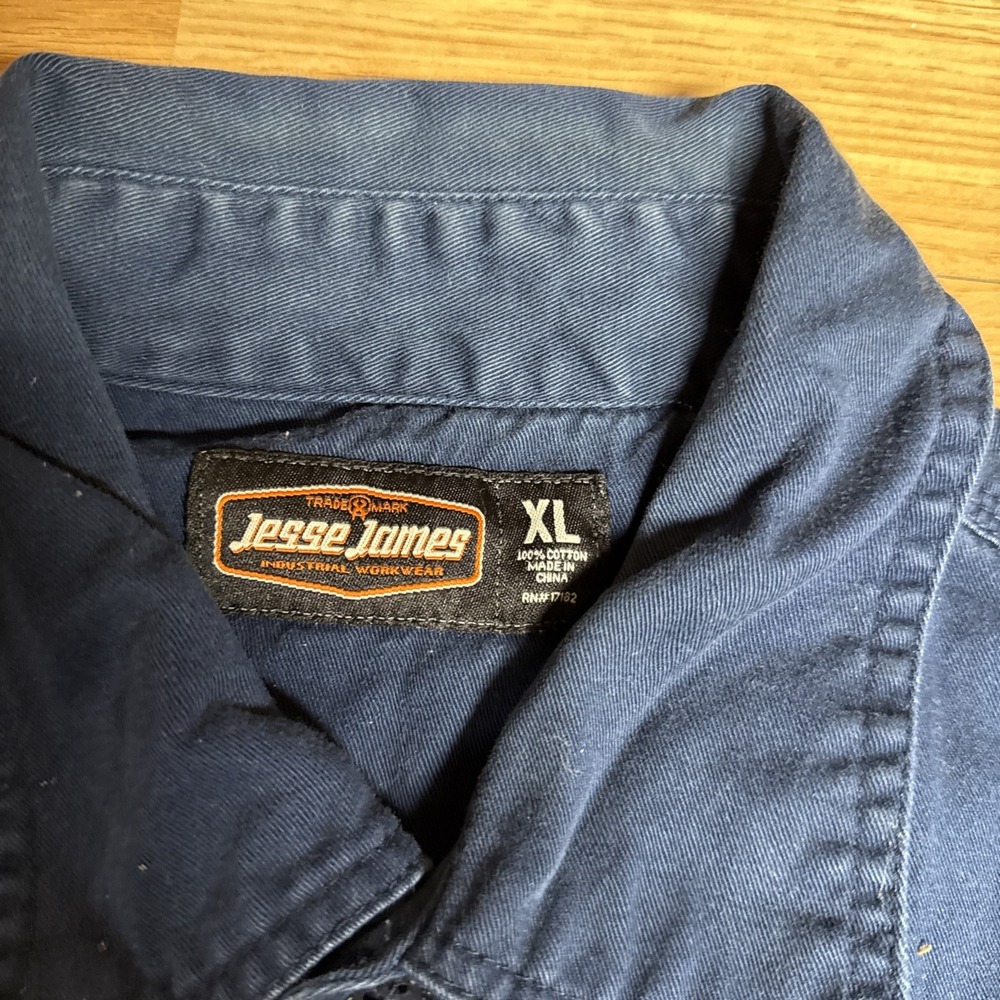 JESSE JAMES Industrial Monster‎ Garage Chopper Mechanic Gear Head Workwear Sz XL - Picture 5 of 6